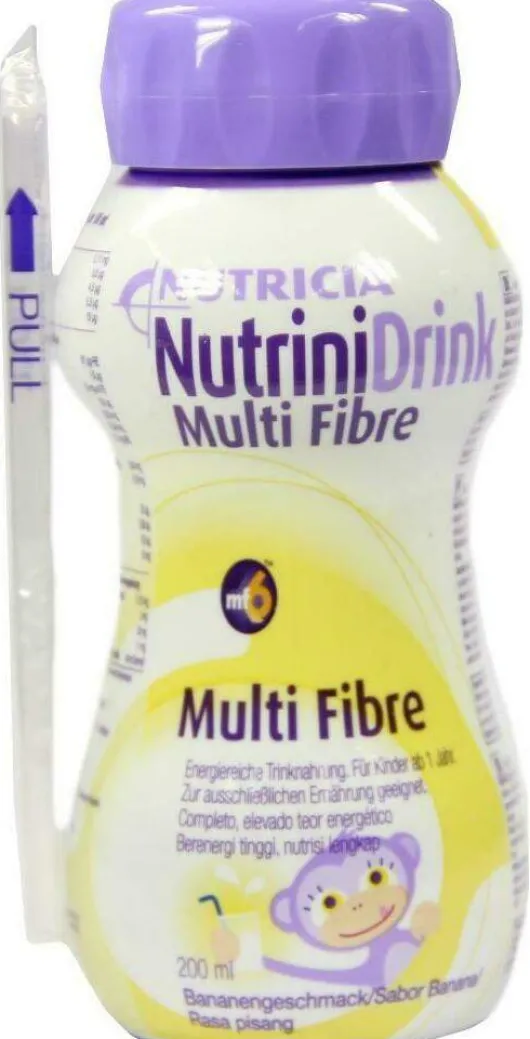 Nutrini Drink Multifibre Bananengeschmack 200 ml Flüssigkeit