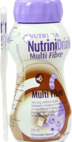 Nutrini Drink Multifibre Schokaladengeschmack 200 ml Flüssigkeit