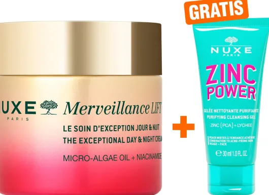 Nuxe Merveillance Lift Exceptional 75 ml + gratis Nuxe Zinc Power Reinigungsgel 30 ml