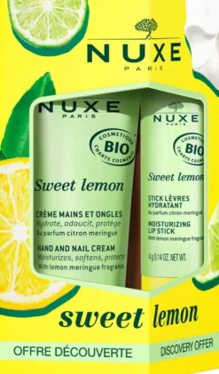 NUXE Set 24 Sweet Lemon Lippenstift und Handcreme