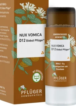 Nux Vomica D12 Globuli Pflüger Globulispender 10 g