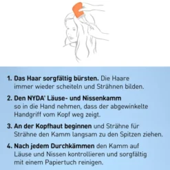 Nyda Läuse- und Nissenkamm Metall 1 Stück