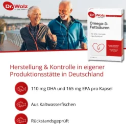 Omega 3 Fettsäuren 500 mg Kapseln 60 Kapseln