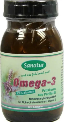 Omega 3 Fettsäuren 100% Pflanzlich 120 Kapseln