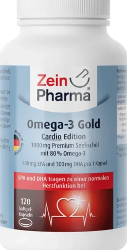 Omega 3 Gold Herz Dha 300mg Epa 400 mg 120 Softgel Kapseln