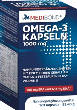 Omega 3 Kapseln 1000 mg Medibond 120 Kapseln