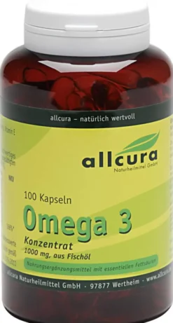 Omega 3 Konzentrat Aus Fischöl 1000 mg 100 Kapseln