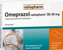 Omeprazol-ratiopharm SK 20 mg 14 magensaftresistente Hartkapseln