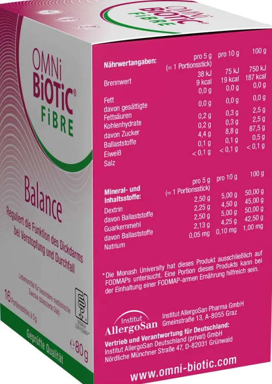 Omni Biotic Fibre Balance 16 Portionssticks
