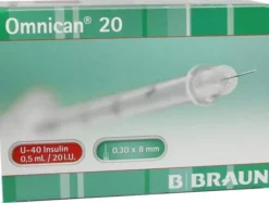 Omnican 20 0,5 ml Insulin Spritzen Mit Kanüle 0,30 X 8mm 100...