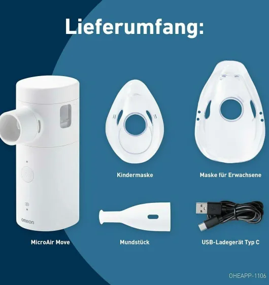 Omron MicroAIR Go NE-U300 Mesh Vernebler tragbar 1 Stück