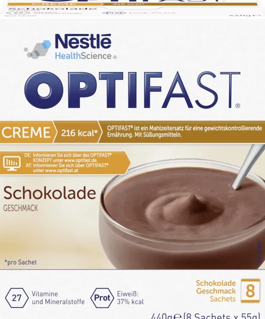 Optifast Creme Schokolade 8 X 55 G Pulver