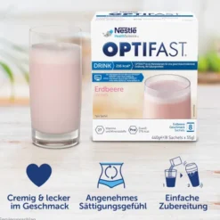 Optifast Drink Erdbeere 8 X 55 G Pulver