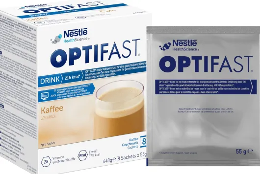 Optifast Drink Kaffee 8 X 55 g Pulver