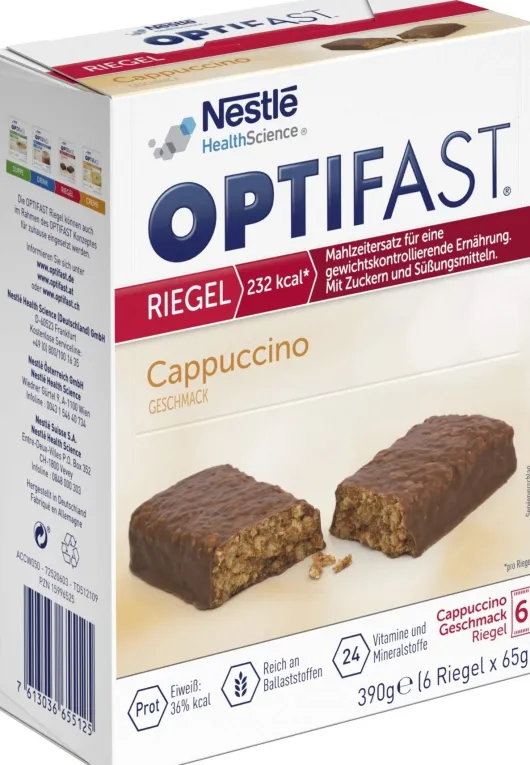 Optifast Riegel Cappuccino 6 X 65 G