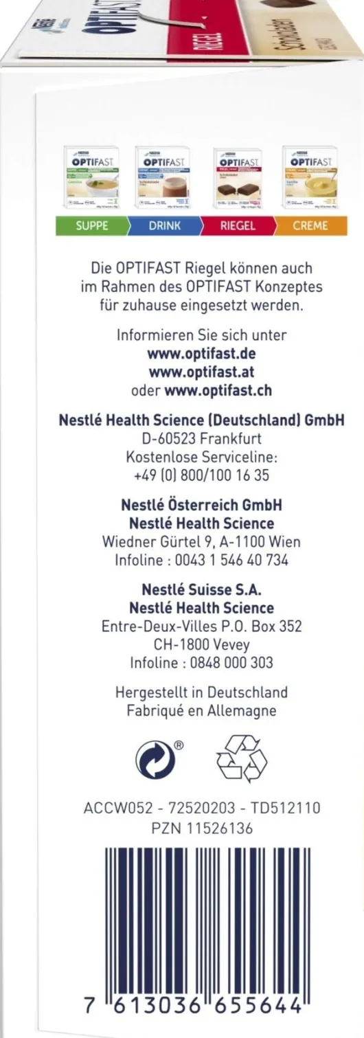 Optifast Riegel Schokolade 6 X 70 G