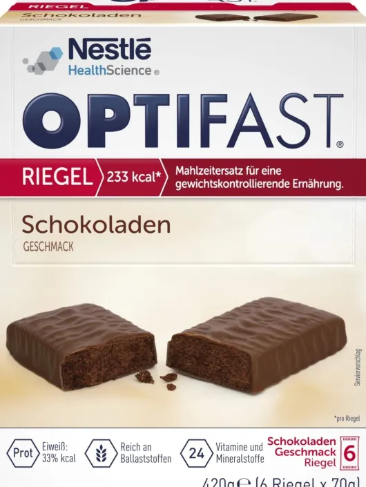 Optifast Riegel Schokolade 6 X 70 G