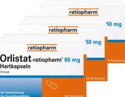 Orlistat-ratiopharm 60 mg 3 x 84 Kapseln