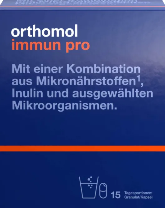 Orthomol Immun Pro 15 Kapseln Granulat