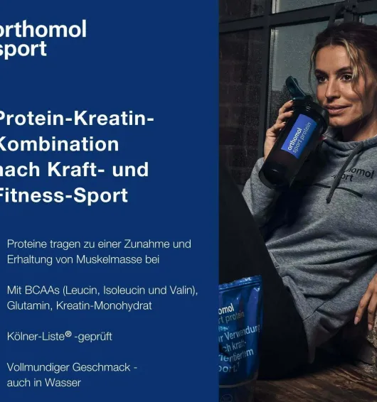 Orthomol Sport Protein 640g Pulver 16 Portionen Schoko