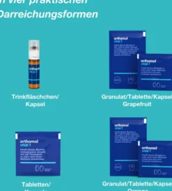Orthomol Vital F 15 Granulat und Kapseln Orange 1 Kombipackung