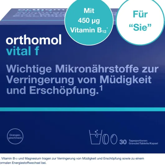 Orthomol Vital F 30 Tagesportionen Granulat 1 Kombipackung
