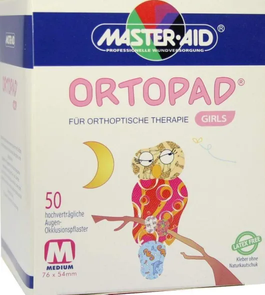 Ortopad For Girls Medium Augenokklusionsspflasche