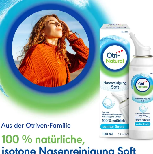 OtriNatural Nasenreinigung soft Isoton 0,9% NaCl 100 ml