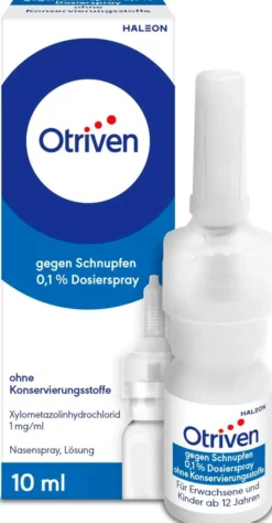 Otriven 0,1 % Dosierspray ohne Konservierungsstoffe 10 ml