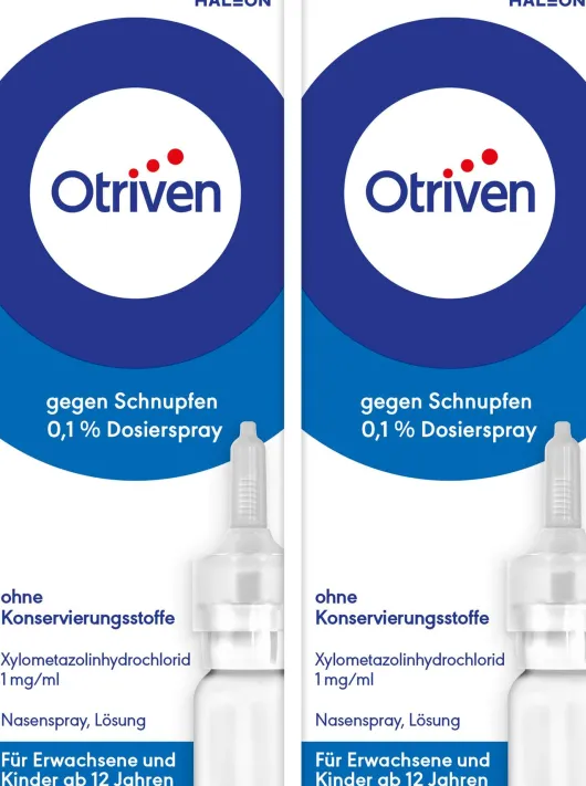 Otriven 0,1 % Dosierspray ohne Konservierungsstoffe 2 x 10 ml