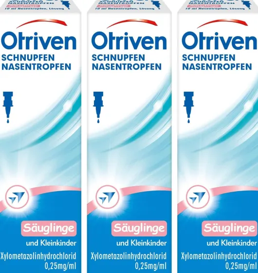 Otriven 0,025 % Nasentropfen 3 x 10 ml