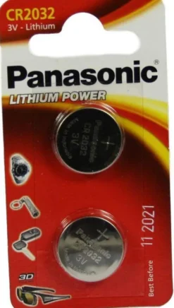 Panasonic Batterien Lithium Zelle 3 V Cr 2032 2 Stück