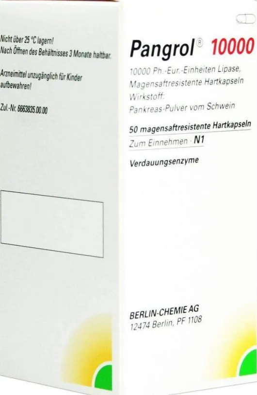 Pangrol 10000 Hartkapseln 50 Mit Magensaftresistentem Überzug