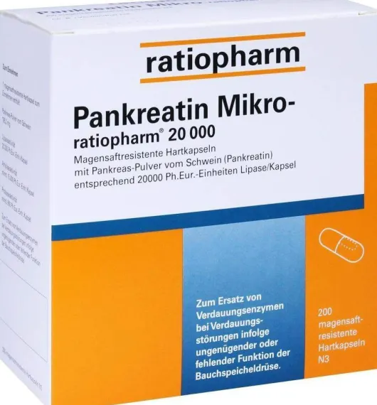 Pankreatin Mikro Ratiopharm 20000 200 Magensaftresistente Kapseln