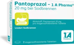 Pantoprazol 1a Pharma 20 mg 7 Tabletten bei Sodbrennen