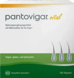 Pantovigar vital Kapseln mit Nährstoffen für die Haare 180 Kapseln