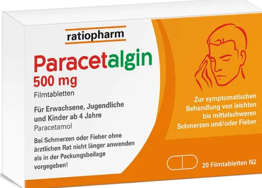 Paracetalgin 500 mg 20 Filmtabletten