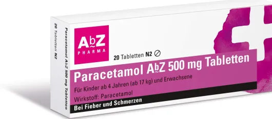 Paracetamol AbZ 500 mg 20 Tabletten