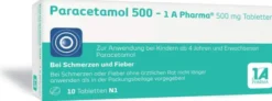 Paracetamol 500 1A Pharma 10 Tabletten