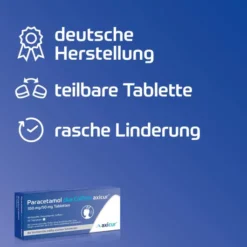 Paracetamol plus Coffein axicur 350 mg - 50 mg 20 Tabletten