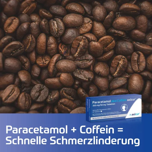 Paracetamol plus Coffein axicur 350 mg - 50 mg 20 Tabletten