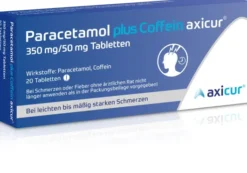 Paracetamol plus Coffein axicur 350 mg - 50 mg 20 Tabletten