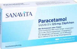 Paracetamol Sanavita 125 mg 10 Zäpfchen