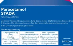 Paracetamol Stada 125 mg Zäpfchen
