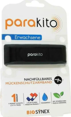 Para Kito Mückenschutz Armband Erw.Schwarz