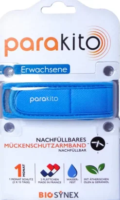 Para Kito Mückenschutz Armband Erw.Blau
