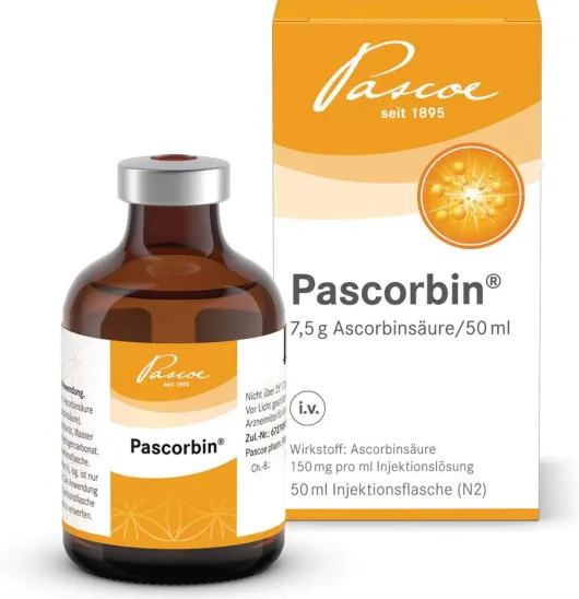 Pascorbin Injektionslösung Injektionsflasche 50 ml