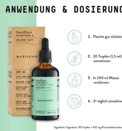 Passionsblume Extrakt Kräuter Tropfen alkoholfrei 100 ml