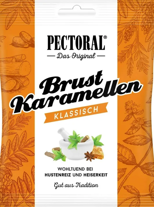Pectoral Brustkaramellen Beutel 75 G Bonbons