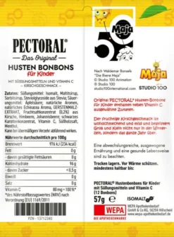 Pectoral für Kinder Biene Maja Hustenbonbons 57 g Beutel